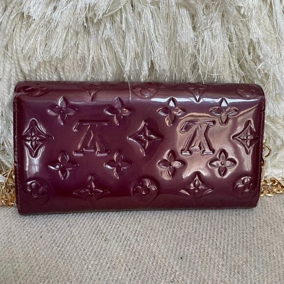 Louis Vuitton Monogram Maroon Crossbody Wallet - Picture 2 of 9